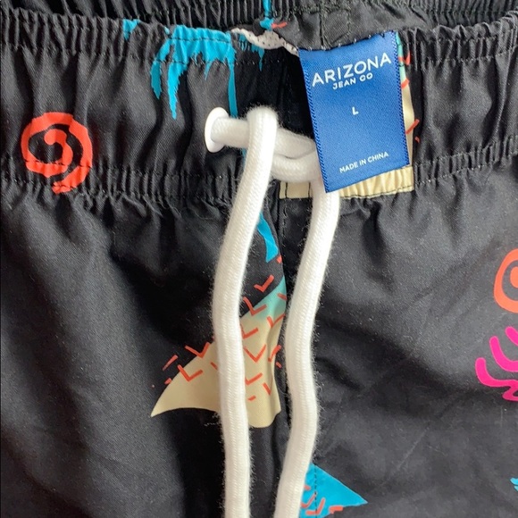 Arizona Jean Co Men’s Palm Tree Funky Swim Trunks - Picture 6 of 6